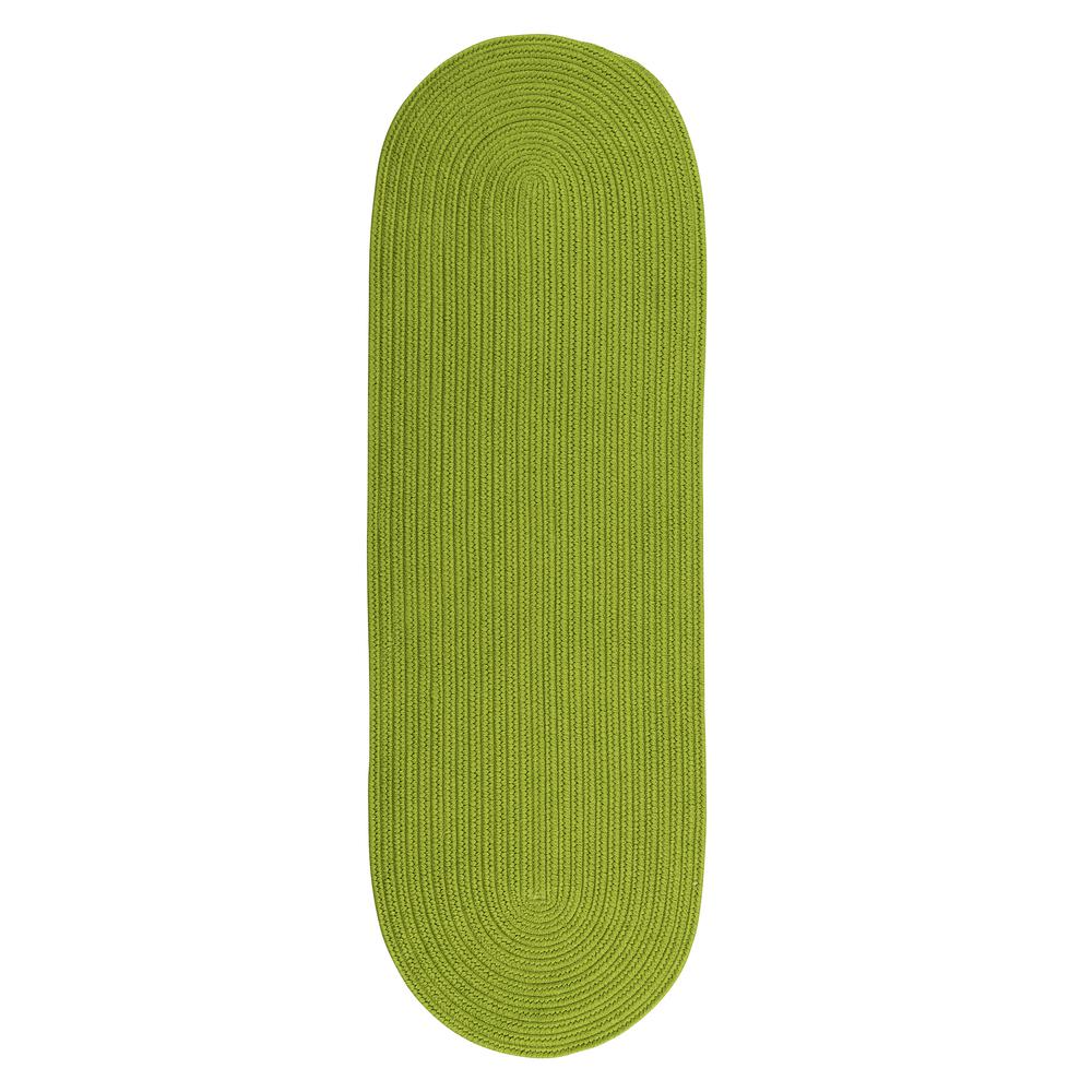 Reversible Flat-Braid (Oval) Runner - Lime 2'4"x15'