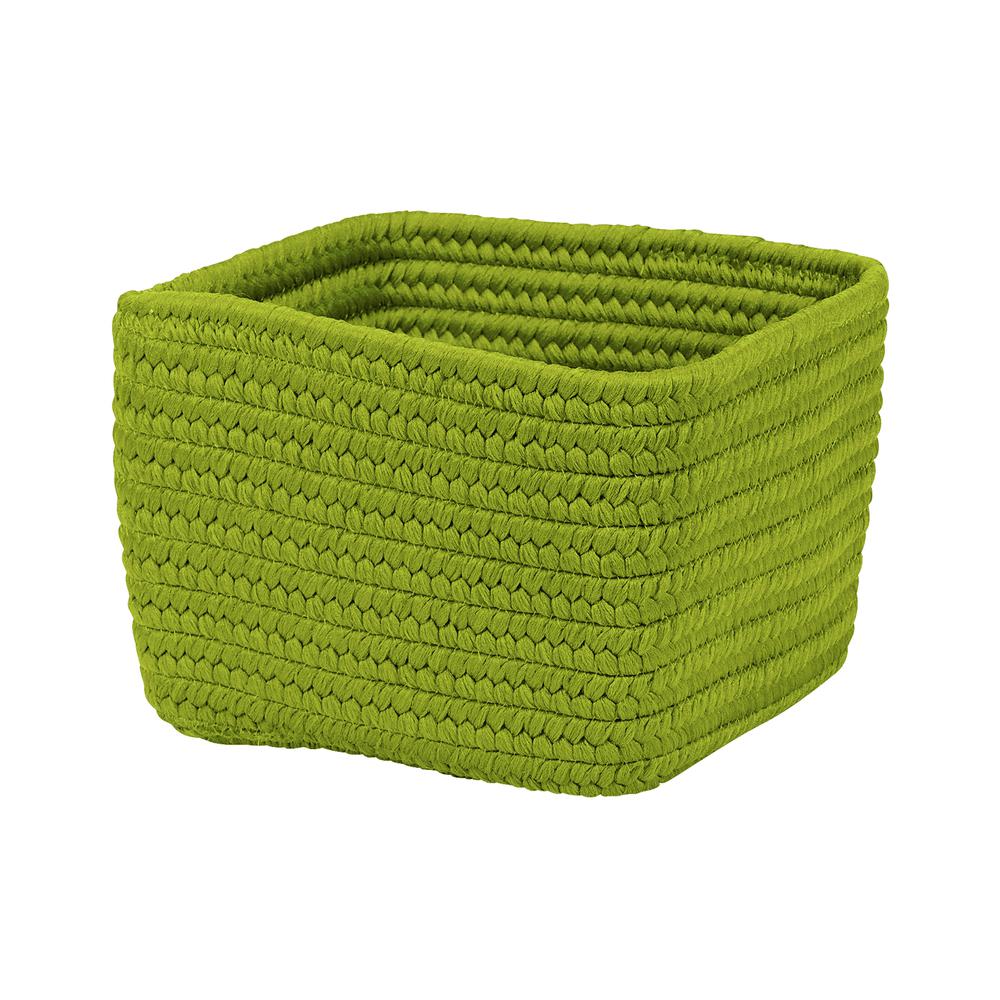 Braided Craft Basket - Bright Green 10"x10"x6"