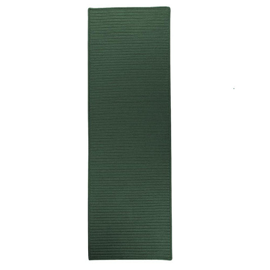 Reversible Flat-Braid (Rect) Runner - Hunter Green 2'4"x6'