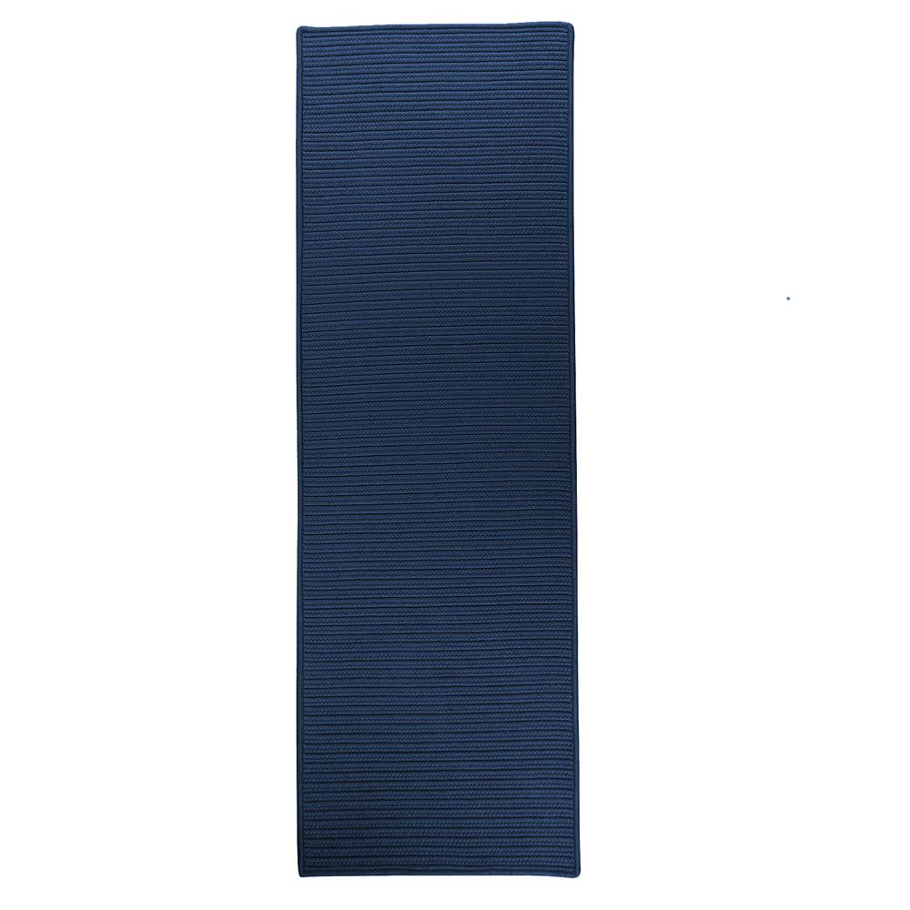 Reversible Flat-Braid (Rect) Runner - Navy 2'4"x14'