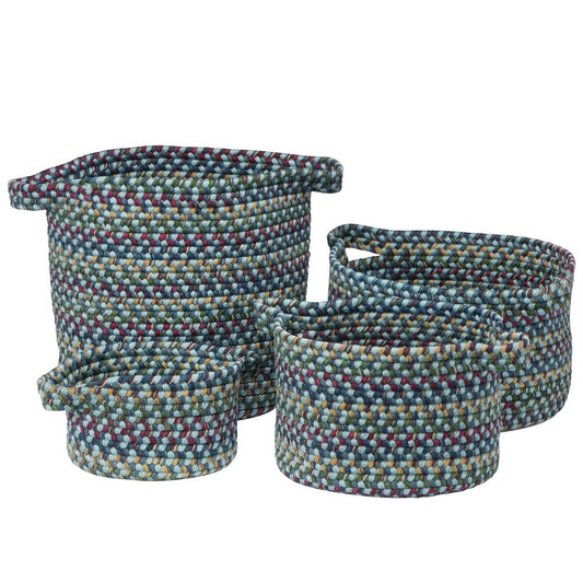 American Farmhouse Vintage 4-Piece Basket Set - French Blue