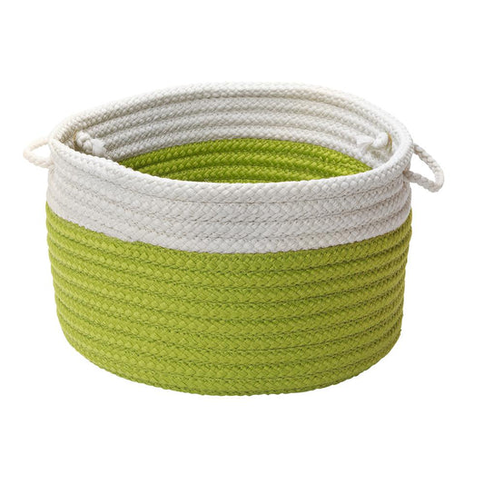 Dipped Indoor/Outdoor Basket - Bright Green 24"x14"