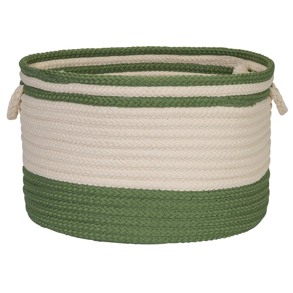 Bar Harbor Moss Green Band BSKT 14x14x10