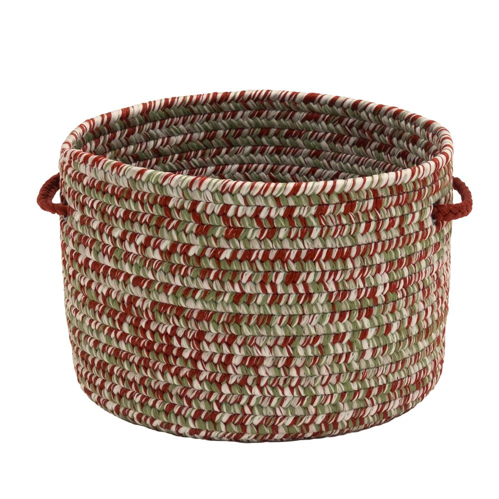 Holiday Tweed Braided Basket  - Holiday Blend 12"x12"x8"