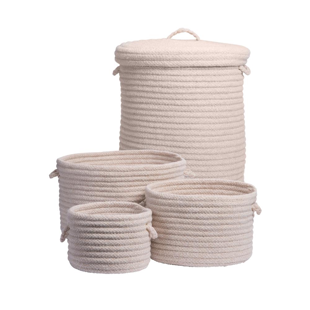 Dre Braided Wool  4-Piece Basket Set - Natural