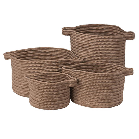 American Farmhouse 4-Piece Basket Set - Almond