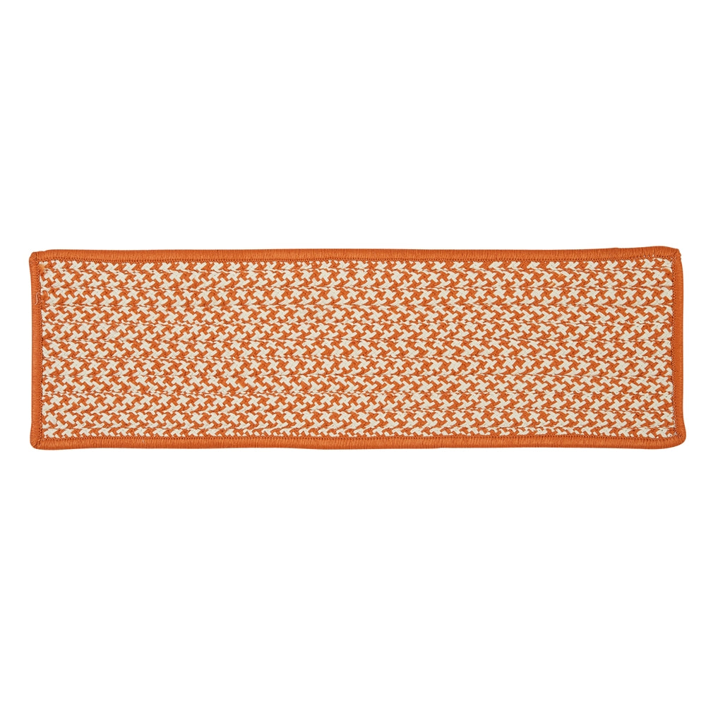 Outdoor Houndstooth Tweed - Orange Stair Tread (set 13)