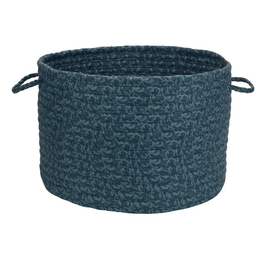 Solid Fabric Basket - Deep Blue 18"x12"