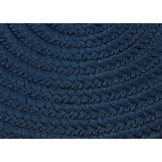 Reversible Flat-Braid (Oval) Runner - Navy 2'4"x5'