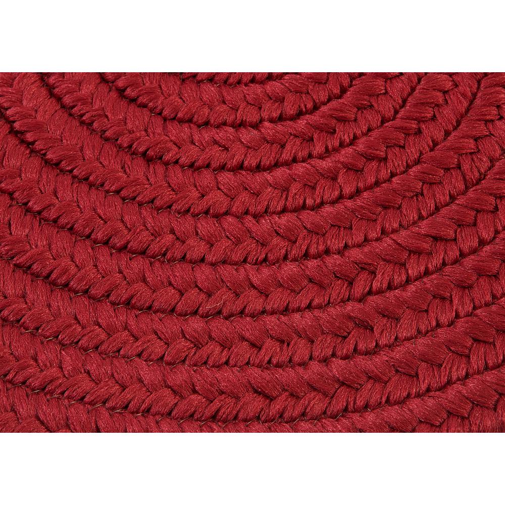 Reversible Flat-Braid (Oval) Runner - Red 2'4"x5'