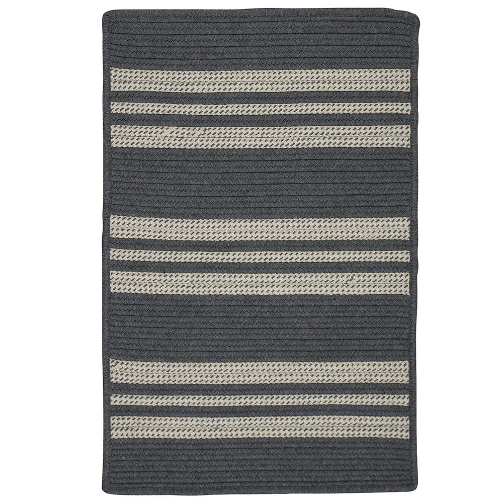 Sunbrella Southport Stripe - Granite sample Swatch