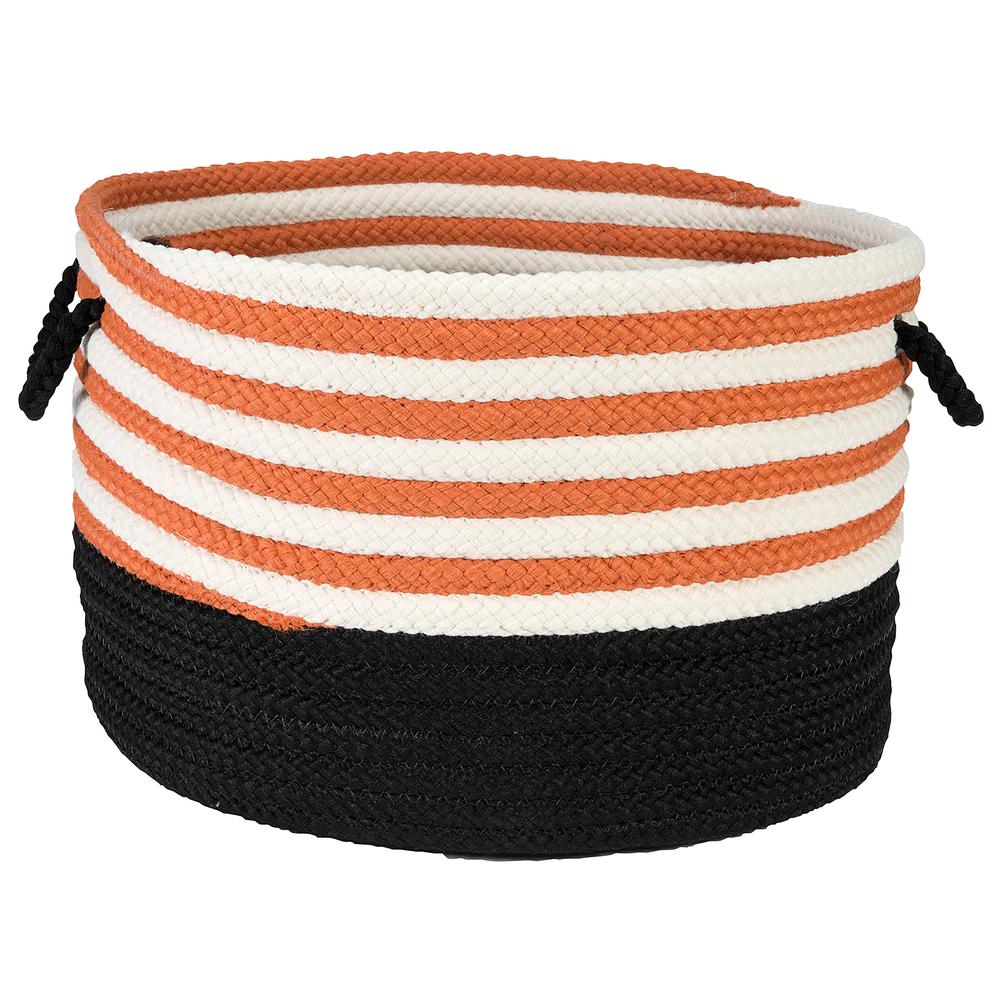 Candy Swirl Storage Orange & Black 18"x12"