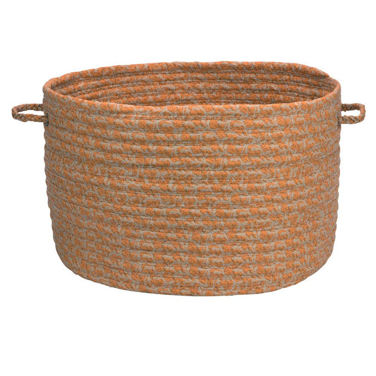 Solid Fabric Basket - Rust 18"x12"