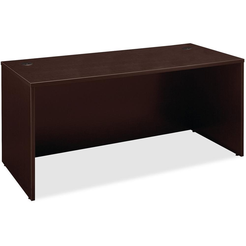 Bush Business Furniture Series C 66W Desk Shell in Mocha Cherry - 66" x 29.4" x 29.8" - Material: Melamine - Finish: Mocha Cherry