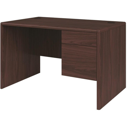 HON 10700 H107885R Desk - 48" x 30"29.5" - 2 x Box, File Drawer(s)Right Side - Waterfall Edge - Finish: Mahogany