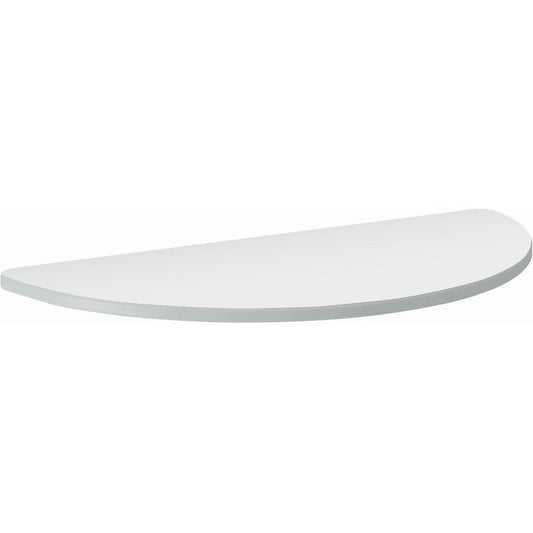 HON Build Series Half-round Tabletop - For - Table TopHalf Round Top - 25" to 34" Adjustment x 60" Width x 30" Depth - White