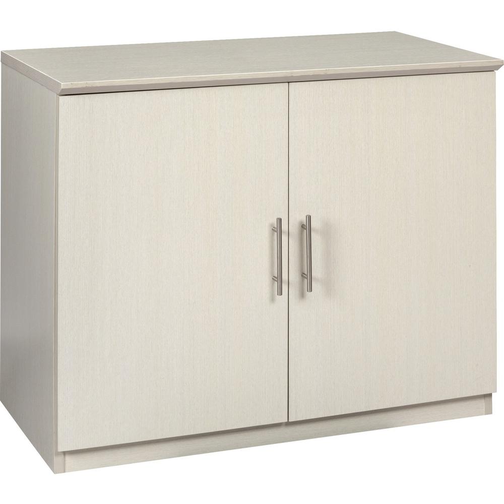 Safco Medina Textured Sea Salt Laminate Unit - 1" Work Surface, 36" x 20"29.5" Return, 0" Table Top, 17.8"1" x 26.3" Door - 2 Door(s) - Beveled Edge - Material: Medium Density Fiberboard (MDF) - Finis