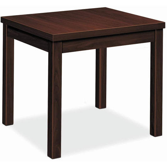 HON H80193 End Table - 24" x 20"20" - Flat Edge - Finish: Mahogany