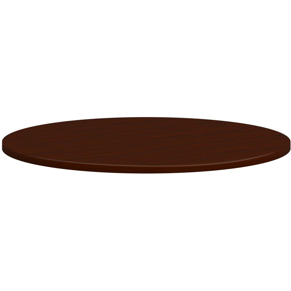 HON Mod HLPLTBL42RND Conference Table Top - 42" - Finish: Traditional Mahogany