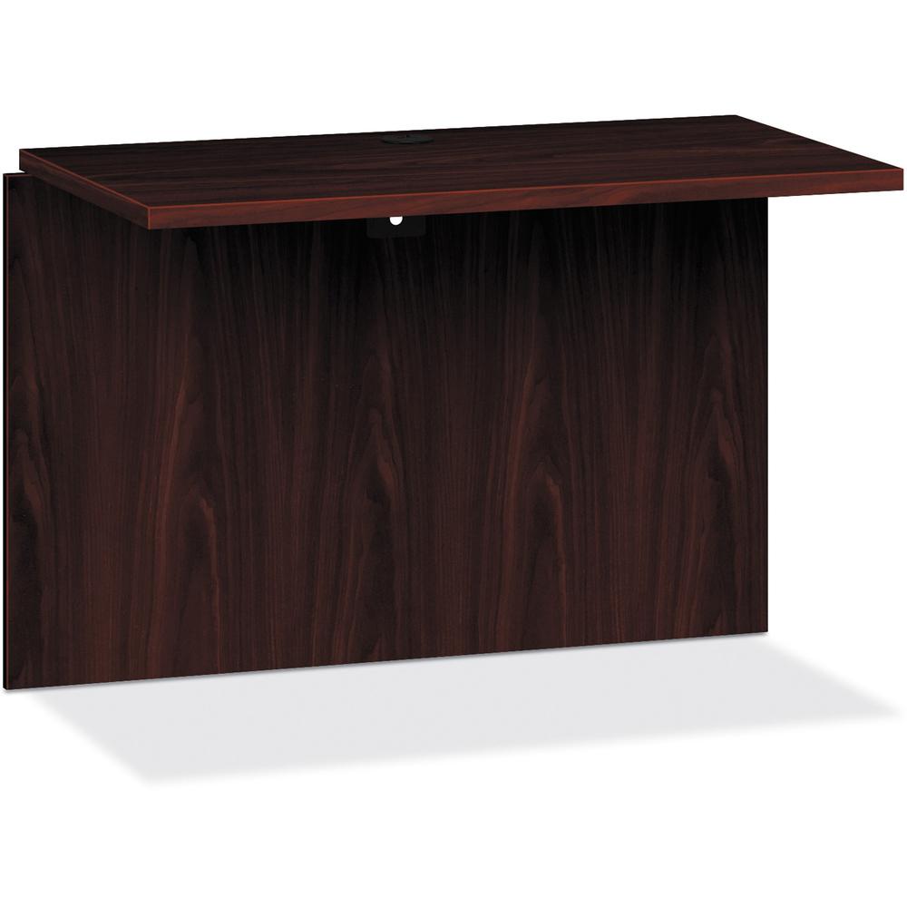 HON 10500 Series Bridge - 42" x 24"29.5" - Square Edge - Finish: Laminate, Mahogany - For Office