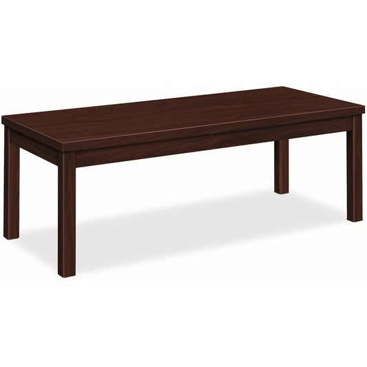 HON H80191 Coffee Table - Rectangle Top - 48" Table Top Width x 20" Table Top Depth x 1.13" Table Top Thickness - 16" Height - Mahogany Laminate - Particleboard