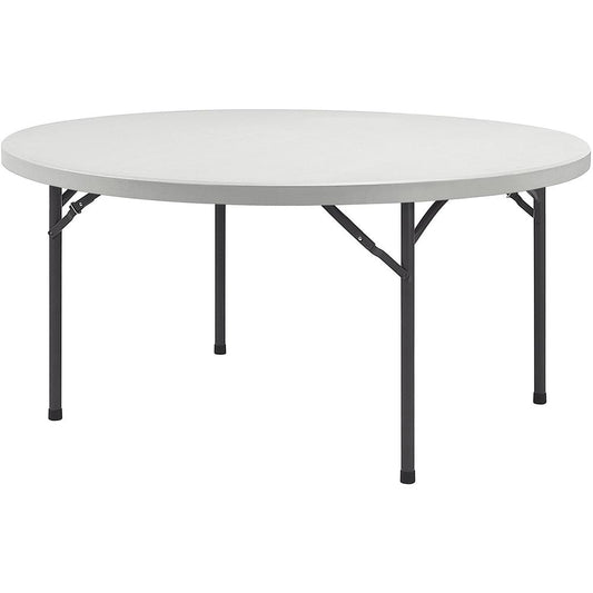 Lorell Banquet Folding Table - For - Table TopRound Top x 48" Table Top Diameter - 29.25" Height x 48" Width x 48" Depth - Gray, Powder Coated - 1 Each