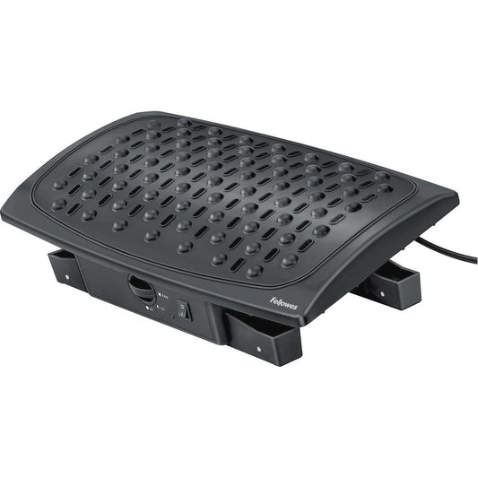 Fellowes Climate Control Footrest - 20&deg; Tilt - Black