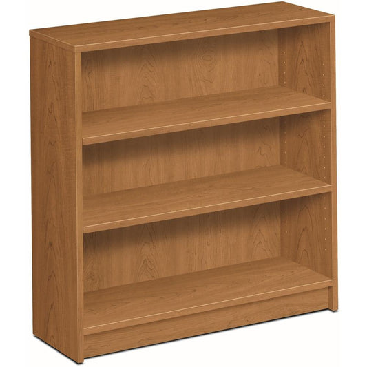 HON 1870 Series Bookcase 36"W - 3 Shelf(ves) - 36.1" Height x 36" Width x 11.5" DepthFloor - Durable, Sturdy, Square Corner, Abrasion Resistant, Adjustable, Stain Resistant, Scratch Resistant, Spill R