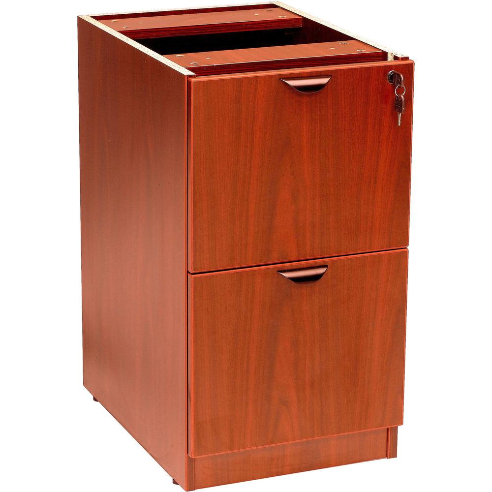 Boss Vertical File - 16" Width x 22" Depth x 28.5" Height - Wood - Cherry