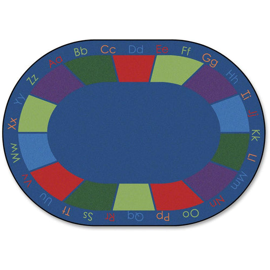 Carpets for Kids Colorful Places Oval Sitting Rug - 11.67 ft Length x 99" Width - Oval - Colorful Places