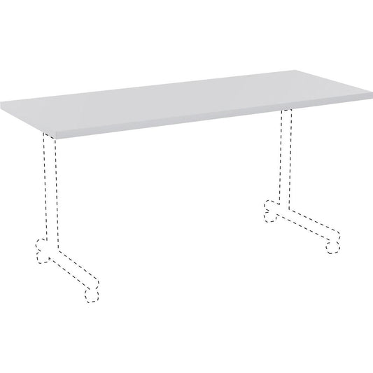 Lorell Rectangular Invent Tabletop - Light Gray - For - Table TopRectangle Top - 60" Table Top Length x 24" Table Top Width x 1" Table Top Thickness - Assembly Required - High Pressure Laminate (HPL),