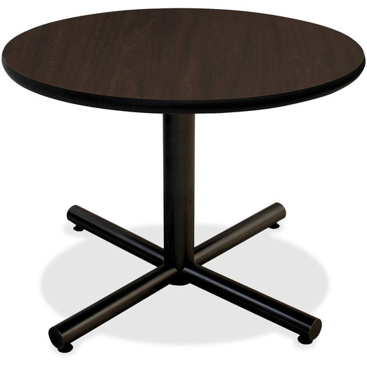 Lorell Hospitality Espresso Laminate Round Tabletop - For - Table TopRound Top x 1" Table Top Thickness x 36" Table Top Diameter - Assembly Required - Espresso, High Pressure Laminate (HPL) - Particle