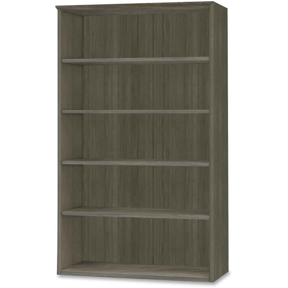 Mayline Medina Series Gray Laminate. 5-Shelf Bookcase - 36" x 13"68" Bookshelf, 1" Shelf - 5 Shelve(s) - Finish: Gray Steel Laminate - For Book