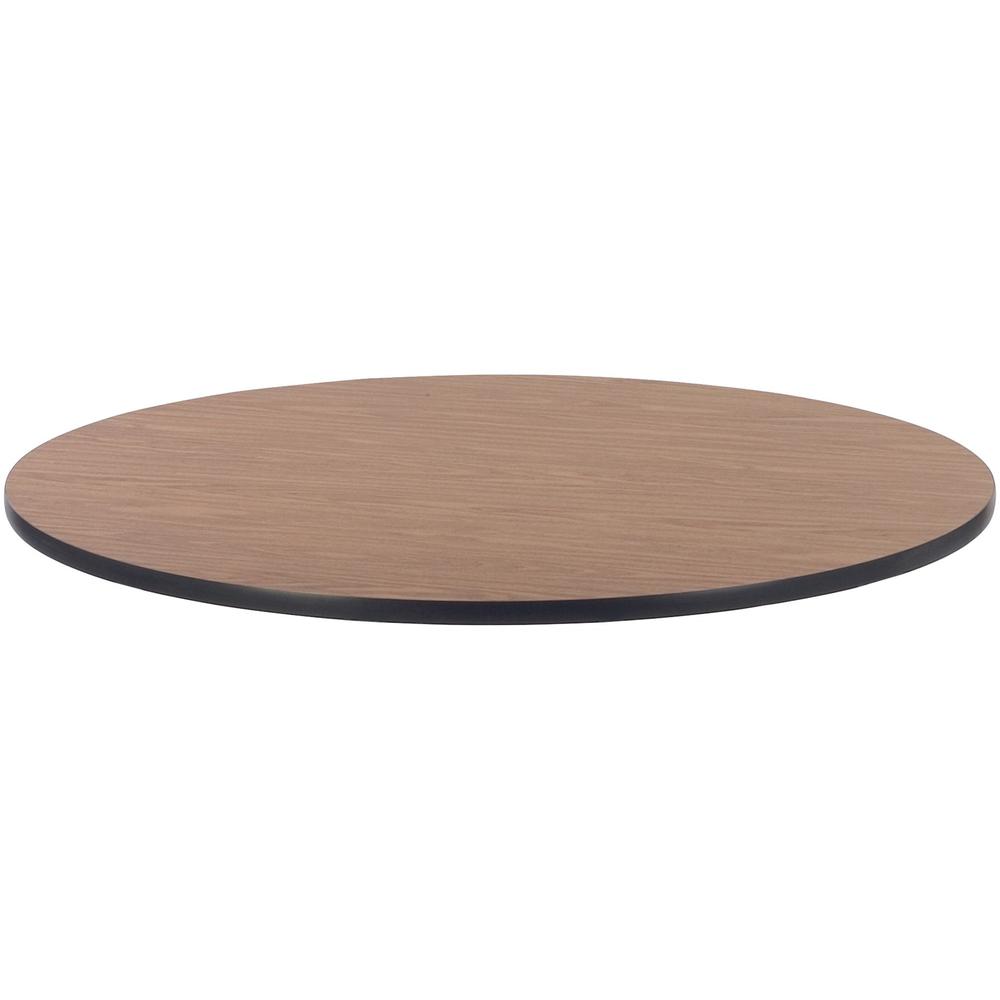 Lorell Medium Oak Laminate Round Activity Tabletop - For - Table TopHigh Pressure Laminate (HPL) Round, Medium Oak Top x 1.13" Table Top Thickness x 48" Table Top Diameter - Assembly Required - 1 Each