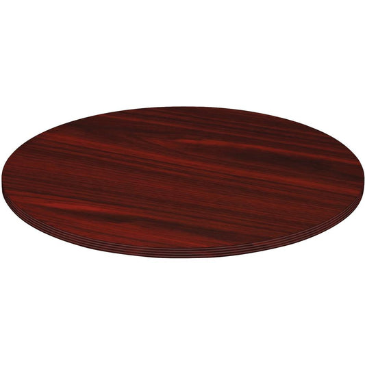 Lorell Chateau Conference Table Top - 48" - Reeded Edge - Finish: Mahogany Laminate