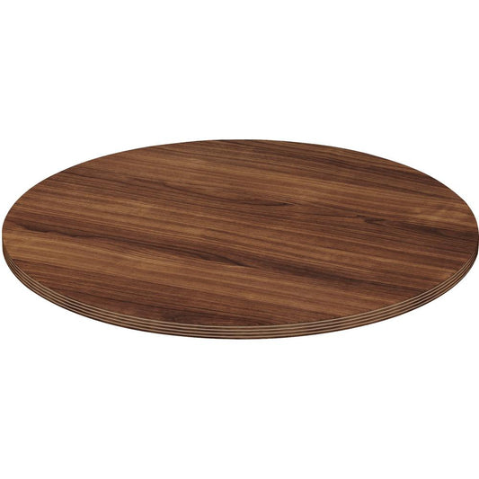 Lorell Chateau Conference Table Top - 1.4"48" , 0.1" Edge - Reeded Edge - Finish: Walnut Laminate