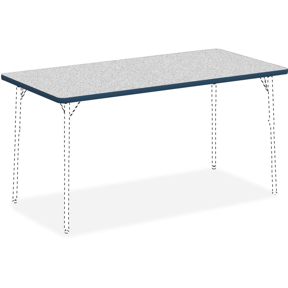 Lorell Classroom Rectangular Activity Tabletop - For - Table TopGray Nebula Rectangle, High Pressure Laminate (HPL) Top x 60" Table Top Width x 30" Table Top Depth x 1.13" Table Top Thickness - 1 Each