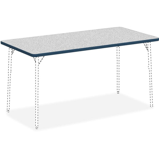 Lorell Classroom Rectangular Activity Tabletop - For - Table TopGray Nebula Rectangle, High Pressure Laminate (HPL) Top x 60" Table Top Width x 30" Table Top Depth x 1.13" Table Top Thickness - 1 Each