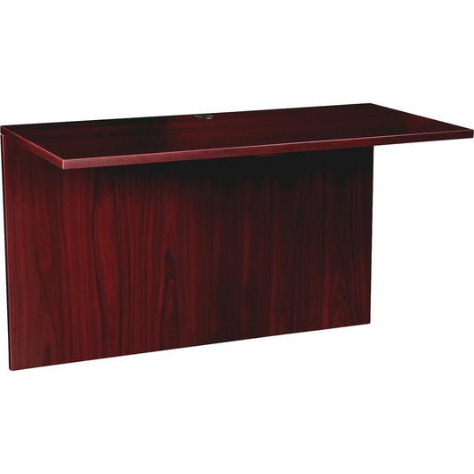 Lorell Prominence 2.0 Mahogany Laminate Bridge - 48" x 24"29" , 1" Top - Band Edge - Material: Particleboard - Finish: Laminate