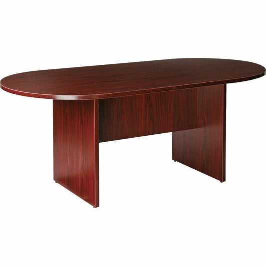 Lorell Prominence Racetrack Conference Table - 72" x 36"29" Table, 1" Top, 0.1" Edge - Material: Particleboard, Thermofused Melamine (TFM) - Finish: Mahogany