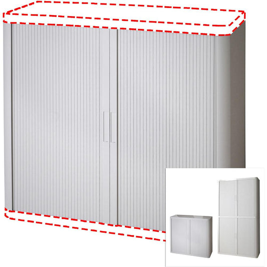 Paperflow easyOffice Collection Storage Cabinet Door Kit - 43.3" Width x 16.3" Depth x 41.2" Height - Polystyrene - Gray