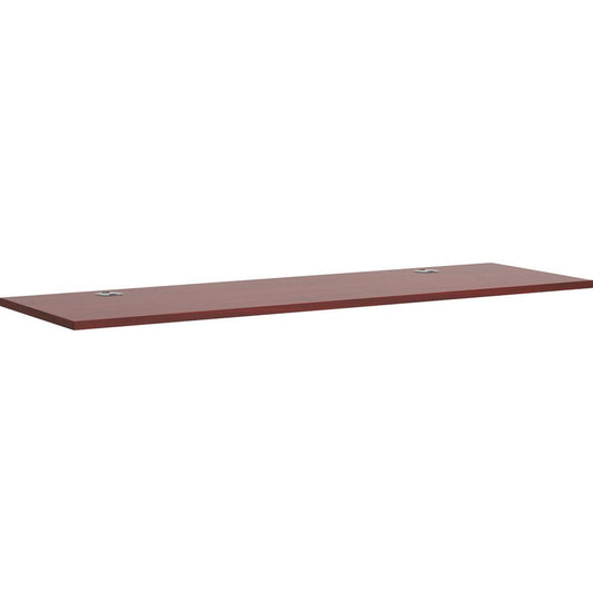 HON Foundation Worksurface 66"W x 24"D - 66" x 24"1" - Material: Thermofused Laminate (TFL) - Finish: Mahogany