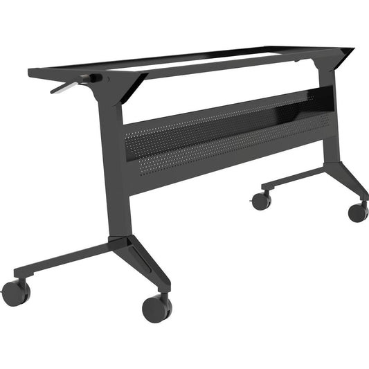 Safco Flip-N-Go Black Training Table Base - Black Base - 28" Height - Assembly Required - 1 Each