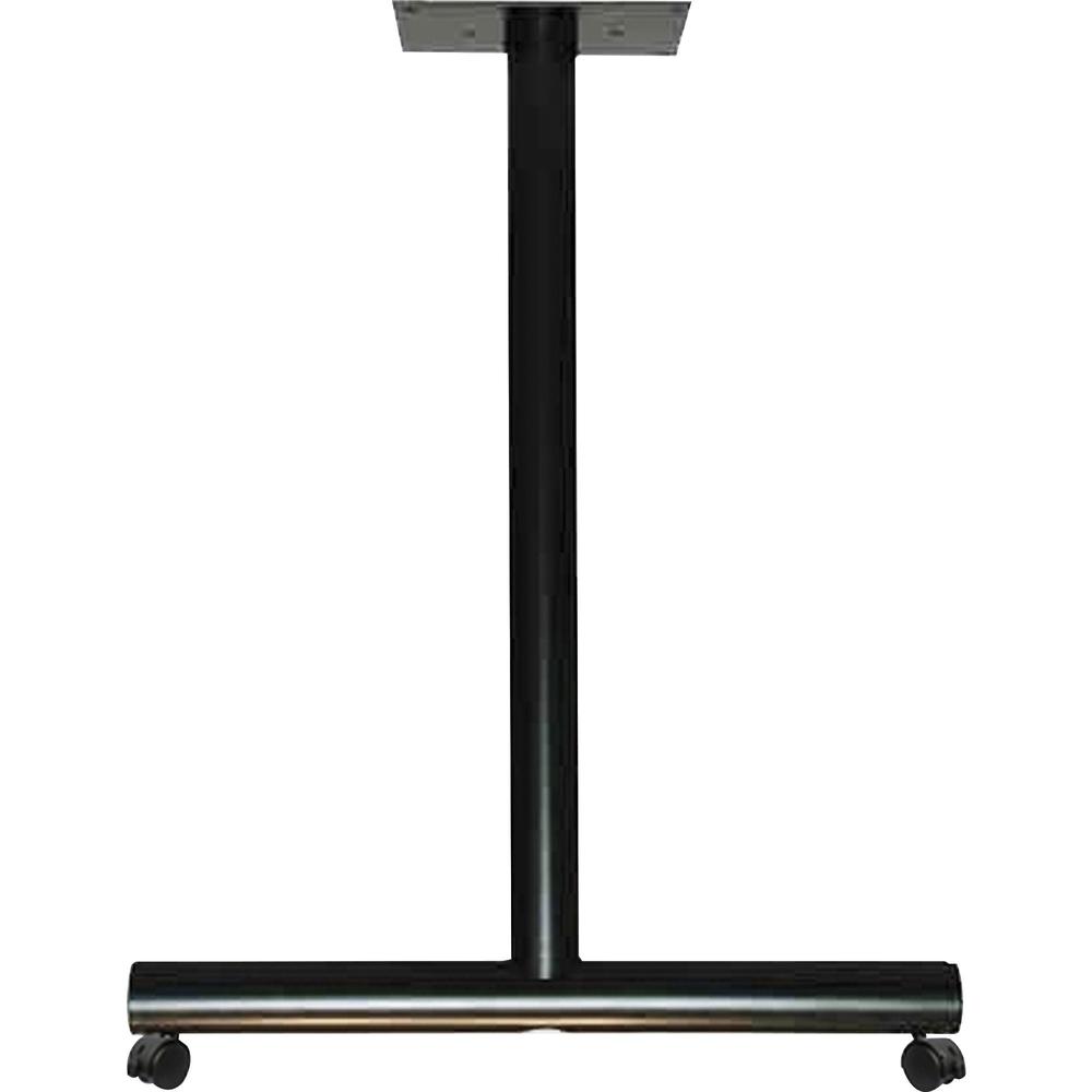 Special-T Kingston Training Table T-Leg Base - Black T-shaped Base - 27.75" Height x 22" Width x 2" Length - Assembly Required - 2 / Pair