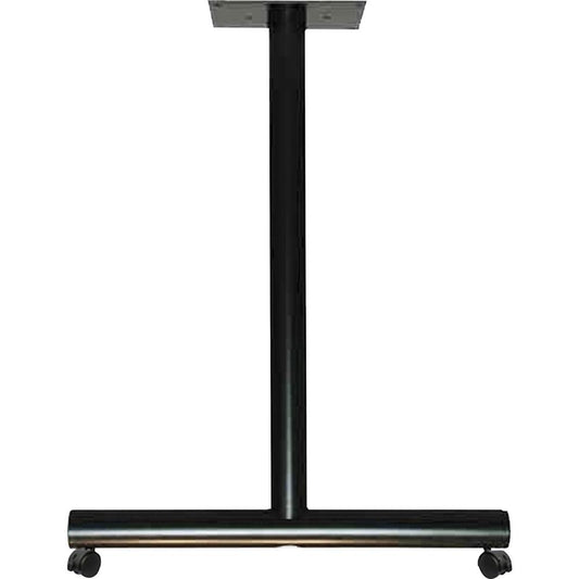 Special-T Kingston Training Table T-Leg Base - Black T-shaped Base - 27.75" Height x 22" Width x 2" Length - Assembly Required - 2 / Pair