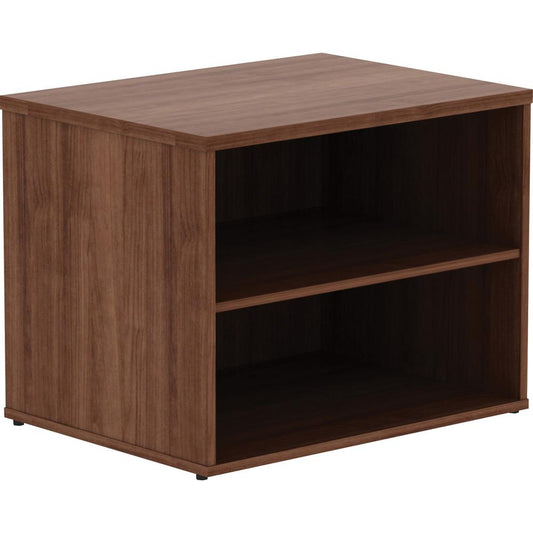 Lorell Walnut File Storage Cabinet Credenza - 29.5" x 22"23.1" - Finish: Walnut Laminate