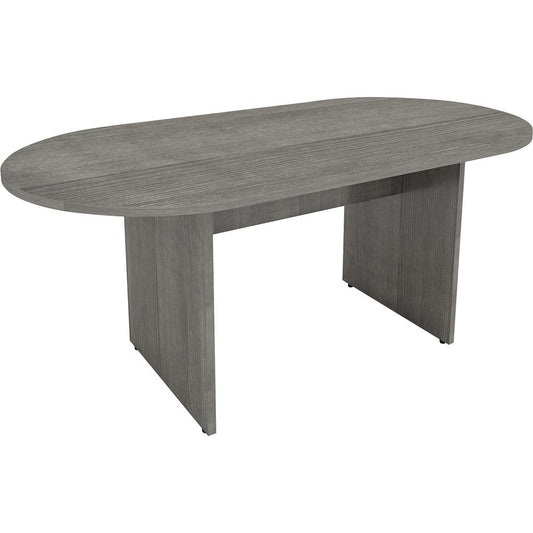 Lorell Weathered Charcoal Laminate Desking - 1.3" Top, 0" Edge, 72" x 29.5"36" - Finish: Weathered Charcoal, Laminate