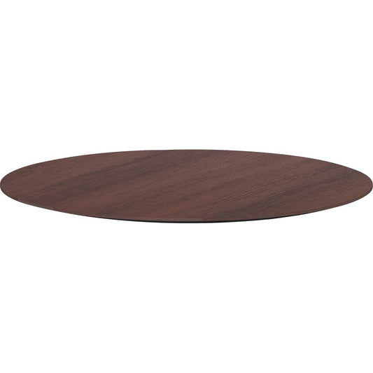 Lorell Knife Edgebanding Round Conference Tabletop - For - Table TopRound Top x 1" Table Top Thickness x 42" Table Top Diameter - Assembly Required - Espresso - 1 Each