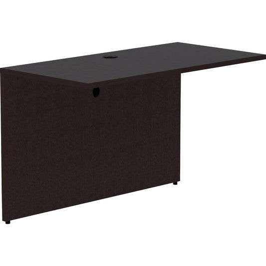 Lorell Essentials Espresso Laminate Bridge - 48" x 24"29.5" Bridge, 1" Top - Finish: Espresso