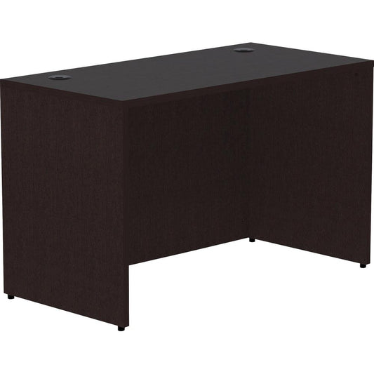 Lorell Espresso Laminate Desk - 48" x 24"29.5" Desk Shell, 1" - Finish: Espresso